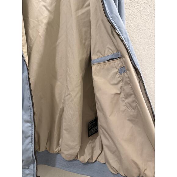 Baby Blue Weatherproof Zipper Jacket XL Elastic Waist & Cuffs Two Pockets - Picture 9 of 10